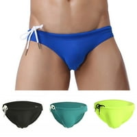 Muškarci seksi udobnih kupaćih kupaćih plićaka kratke hlače Plaže Kuhanje Trunks Bikini Dark Green M