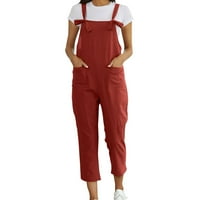 Ženski modni kombinuit sa odjećom za repute za pranje bib traperice Ukupne Rompers Žene Ležerne prilike Trendy hlače Pantalone Ljeto ugodno