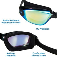 Naočale za plivanje, bez propuštanja UV zaštite za zaštitu od UV-a Triathlona s kopče za nos