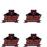 Shaw University Bears Vinyl maskota naljepnica za ukrase 4-pakovanje