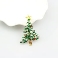 Božićni broš svečana sjajna obojena blistavo ukrasna haljina na poklonima Xmas stablo zvijezda odjeća broš pin nakit oprema za odjeću