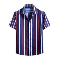 Čovjekov modni modni proljetni lagani dugi vrhovi gumb za odjeću niz vrhovi mans proljetna bluza havajska majica za muškarce LEAL TOPS PLUS size na ulici Purple XXXL