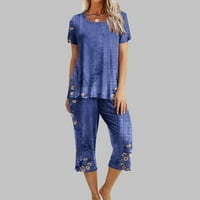 Bluze za žene Dressy Ležerne prilike za pecanje Šumskog ruka Sleep and hlačama Postavljaju loungewear