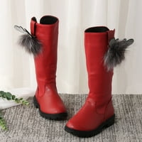 Kpoplk Toddler Winter With Boots Dječja cipela Mala gusta potpetica Mekana potplata Srednja duljina čizme Moda topla Bow Boots