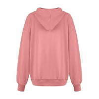 Hoodies za žene Fasion Hoodies ispisane slatke dukseve ležerne dukseve sa džepom