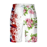 Safuny muške kratke hlače sa džepom ljetna prodaja kravata boja cvjetni patchwork elastični struk trendi