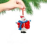 Veki Slikani snjegović stablo Privjesak dekoracija Djed Mraz Dekoracija poklona i viseći dani božićnih pjesama