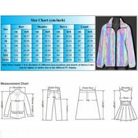 Loft kaputi za žene Sjajne rainbow hop jakne crna reflektirajuća jakna za muškarce i žene bez kapuljače