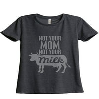A ne tvoja mama ne tvoje mlijeko Ženska modna opuštena majica Tee Heather Tan Medium