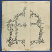 Pier stakleni okviri, u Chippendale crtežima, vol. I Poster Print Thomas Chippendale
