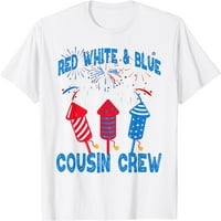 Žene vrhovi crvene bijele i plave rođačne majice poklon posade za vratske majice