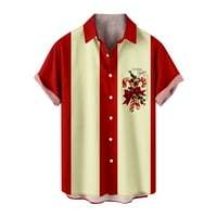 Turističke majice za muškarce Christmas Polo majice s kratkim rukavima Havajska majica Aloha Beach Casual