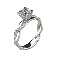14K pozlaćeni ring prsten za prsten za prsten za prsten ruže vječni vjenčani prsten zlatni dijamant