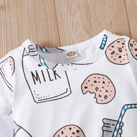 Baby Boy Girl patip PAJAMAS Ljetni kratki rukav pamuk jednodijelni bodysuit RODYER --- bijeli