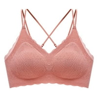 Penskeiy Women Bras Woman's Usredna čipka donje rublje Donje rublje Nema naplatci Pink Bras