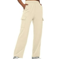 Voncos casual pantalone za žene na prodaju - lagana temmska kontrola sa džepovima Stretch pantalone