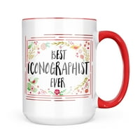 Neonblond sretan cvjetni ikonographilistički poklon za ljubitelje čaja za kavu