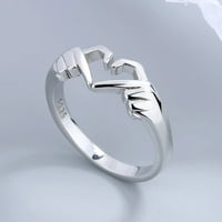 Romantični prsten u obliku srca za žene Ličnost Dekoracija prsta Nakit Poklon za rođendan Valentinovo
