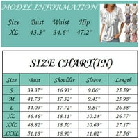 Naveden ženski modni casual labav čipkani kratki rukav ispisani natpisni majica gornjih ženskih ljetnih