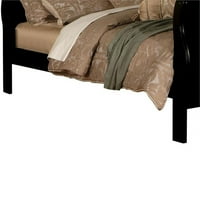 Maklaine Tradicionalni stil drveni kraljičin krevet u modnom crnom kraju