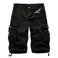 Muške kratke hlače na otvorene modne hlače Sportske casual košarkačke trke za trening pantalone muške donje rublje crno