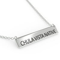 Chula Vista Native ženska bara Privjesak ogrlica Sterling Sliver
