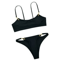 Ženski kupaći kostimi Tummy Control Solid Boja Split Bikini Eign Trade ženski bikini kupaći kostimi