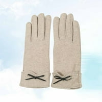 Par kaki zimske kašmirske rukavice puni poklopac dodirnog ekrana Mitten modni luk topli ručni zaštitnik