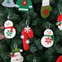 Xmarks božićni drv Privjesak Božićni dekor Početna oprema Dekor izrezani dekor vrata Xmas Non tkani božićni drvce Viseće ukrase Xmas Crafts