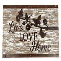 Live Love Home Silhouette Zidni znak - by Ganz