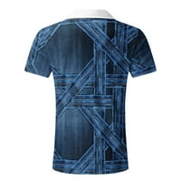 Muški casual sve utakmice za bluzu za bluze Muškarci 3D tiskani ljetni casual bluza revel majica s kratkim