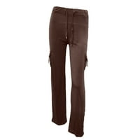 Mrat Cargo Jean za žene visoki stručni pušački pantalone za žene ravno noge gaćice posteljine široke