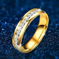 Lowrofile prstenovi za žene djevojke smrznute svileni uzorak umetnuli u invaliditet relistone legure