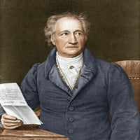 Johann von Goethe, njemački autor i poljski poster Ispis naučnog izvora