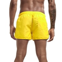 Daqian Big Muške kratke hlače Muška proljeća i ljetno spajanje Plivanje i plažu surfanje kratkih hlača žuta m