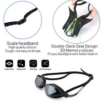Naočale za plivanje Nema curenja pune zaštite odrasli muškarci za žene mlade sa fleksibilnim silikonskim