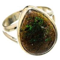 Andamooka Opal Veličina prstena 7. - Ručno rađena boho vintage nakit RING131984