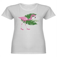 Tropska ružičasta majica za ptičaste ptice, žene -image by shutterstock, ženska mala