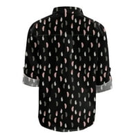 Jednostavnost Čvrsta ženska majica Žene cvjetne majice Boho vrhovi Casual Dugme Košulje od majica s