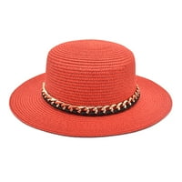 Ljetni lanac Stan Top Streak šešir Žene na otvorenom Sunčani šešir Hat modna plaža Top šešir