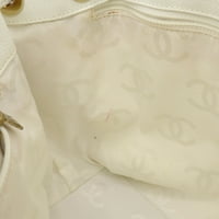 Ovjerena korištena chanel chanel coco marka tota torba ramena drva na kavijaru kože kože bijele A18240