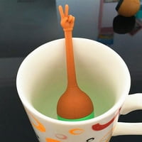 Dream Lifestyle Tea Difuser otporan na toplinu, necipka jednostavna za korištenje silikonskih smiješnih gesta za ruke za dom