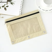 Miyuaadkai Dobitni torbica za olovke sa prozirnim prozorskim dometničkim torbama Binder učionica za skladištenje kafe