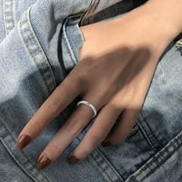Obećanja za čišćenje prodaje Prstenovi za njenu modu Ugovorene fine ručne polirani ženski prsten za