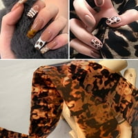 Dianhelloya Nail umjetnina potpornica Roll Leopard naljepnica za nokte Samoljepljivi vodootporan 3D