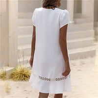 Luiyenes White haljina Žene Batwing rukave puna dugačka maxi casual haljina
