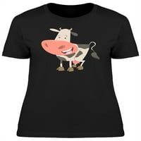 Smiješna sretna krava crtana majica Žene -Image by Shutterstock, Ženska mala