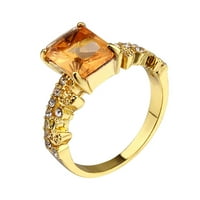 Baccov dodaci Dijamantni temperament Zlatni prsten Geometrijski nakit Jednostavni prstenovi Nakit Pokloni Prstenje zlato 9
