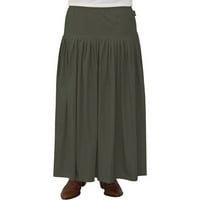 Ženski originalni bizni stil dužine dužine duge traper suknja