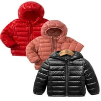 Dječji dječaci Dječji zimski hladni kaput kapuljač lagana pamučna todder zalogaj pamuk pamučno pakovanje puffer odijelo 1- godina